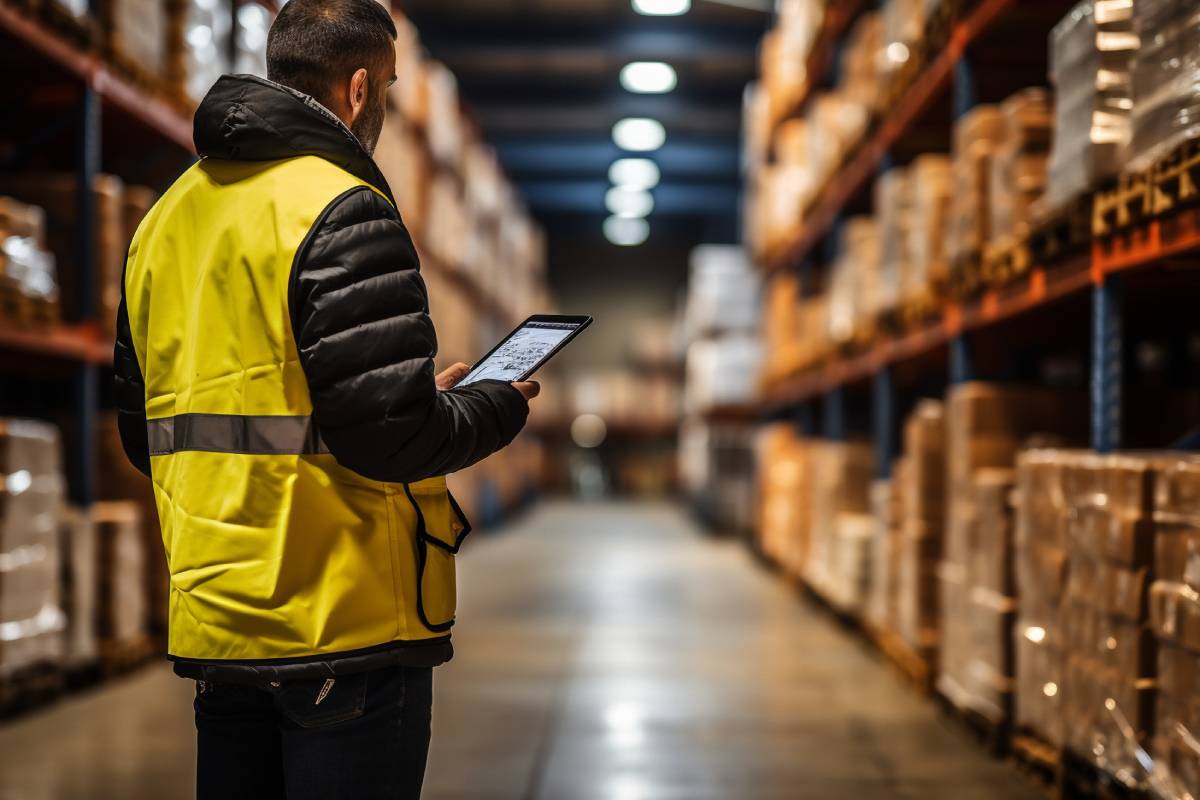 A warehouse manager ordering custom parts across the United States (US)