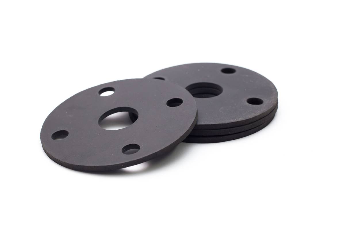 Several rubber gaskets on a white background near Lexington, KY